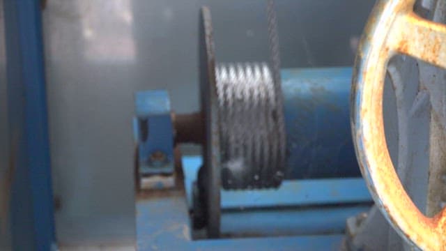 Close-up details of industrial machinery parts