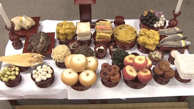 Holidays memorial service table