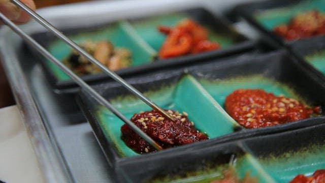 Rice with salty fermented salted freshwater shrimp