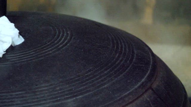 Traditional Korean pot steaming