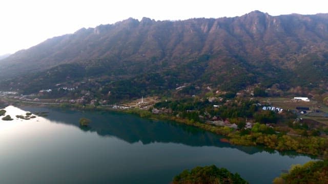 Mountain landscape with a serene lake