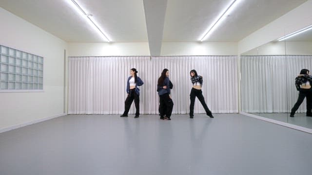 K-POP Dancers Practicing in a Studio