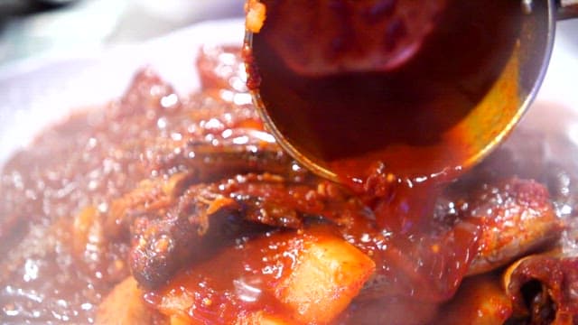 Sauce Poured Over Deliciously Cooked Fish