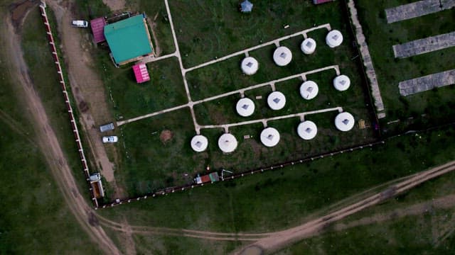 Aerial View of a Field with Gers