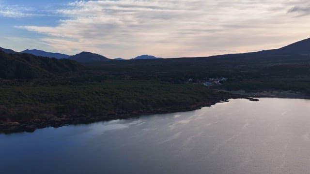 Serene Mount Fuji and lake landscape