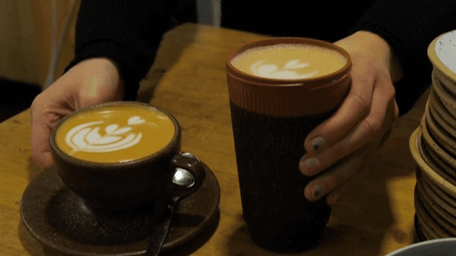Barista Serving Fashionable Coffee