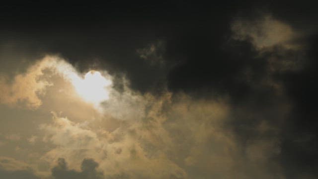 Movement of the Sun and Clouds in the Sky