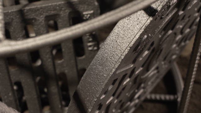 Metal parts gathered in one place