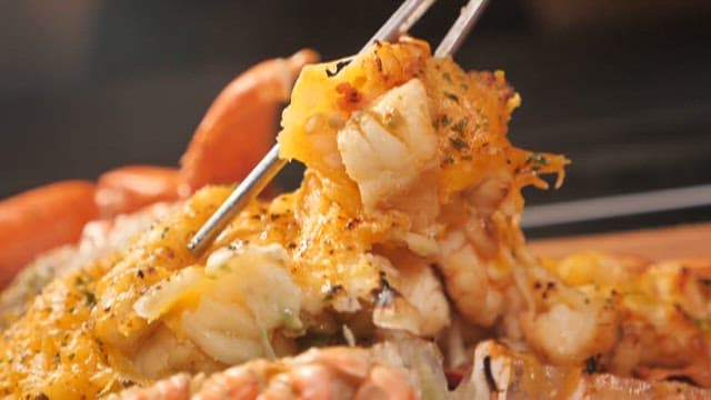 Lobster dish with steaming hot sauce