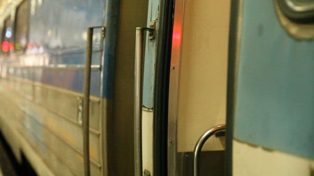 Passengers Boarding a Train