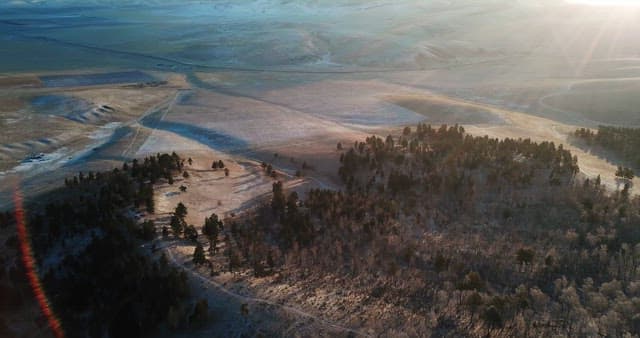 Serene mountain landscape at sunrise