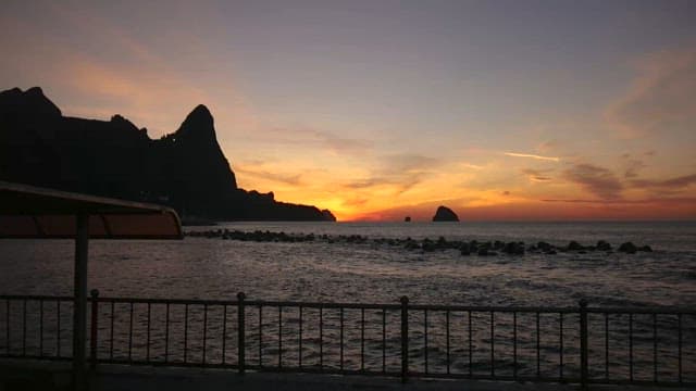 Sunset at the Coastal Landscape