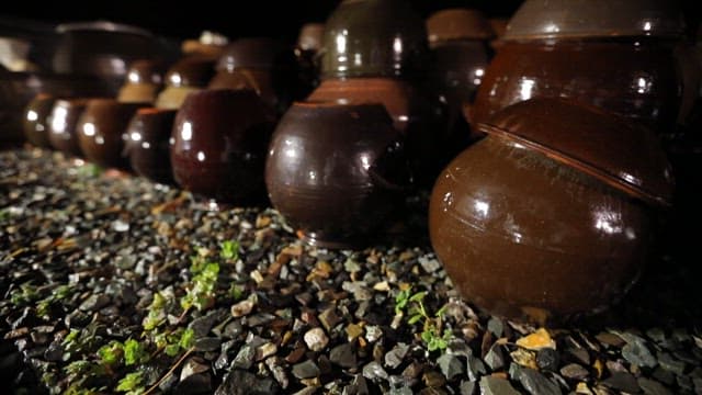 Jangdokdae scenery in the dark night