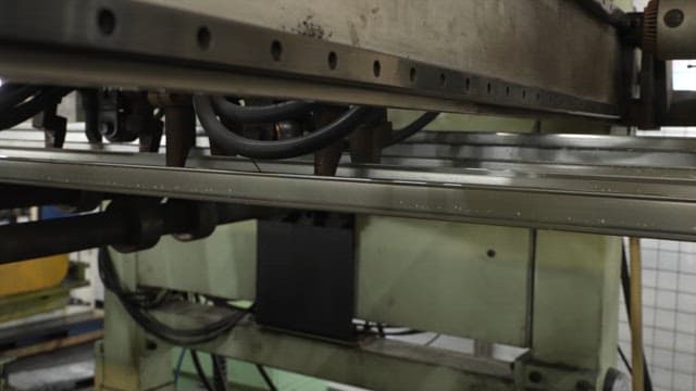 Industrial machine operating in a factory