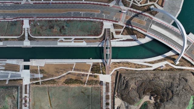 View of a modern canal