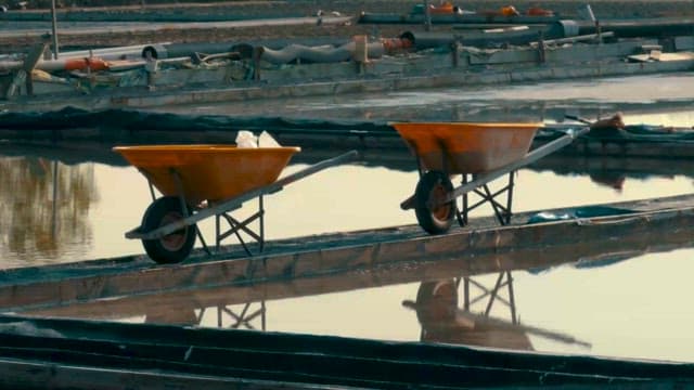 Salt Farming with Calm Surface and Equipments