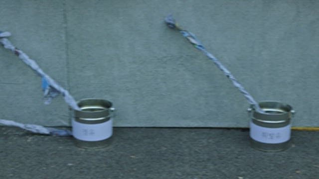 Firefighters managing equipment