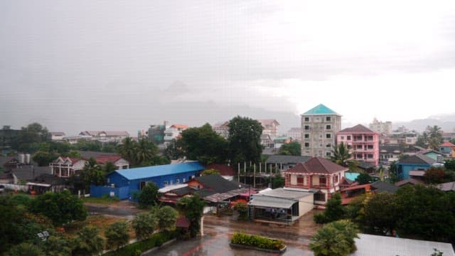 Small Town in the Rain