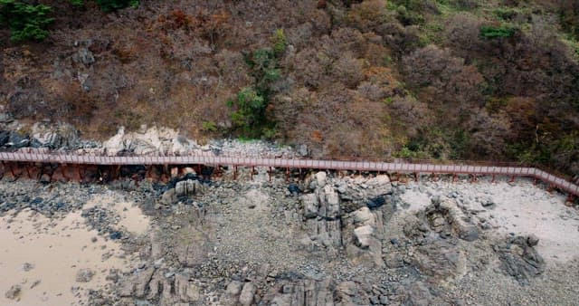 Peaceful Rocky Seaside and Pathway