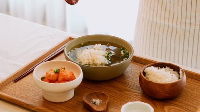 Prep and Serving of a Traditional Korean Meal