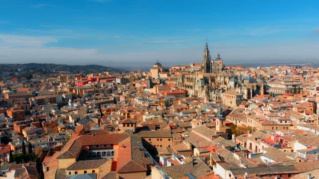 Toledo with a large castle