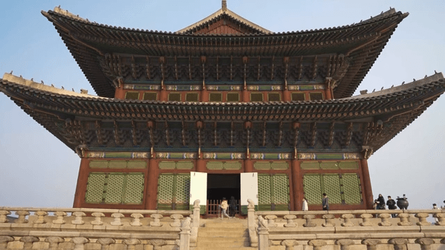 Gyeongbokgung Palace with stone steps
