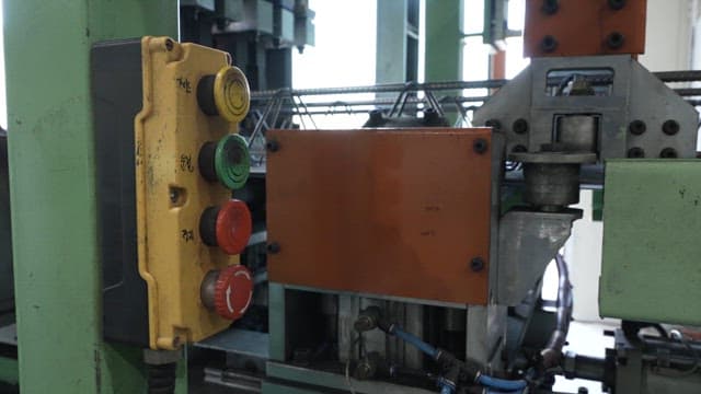 Industrial machine with control panel