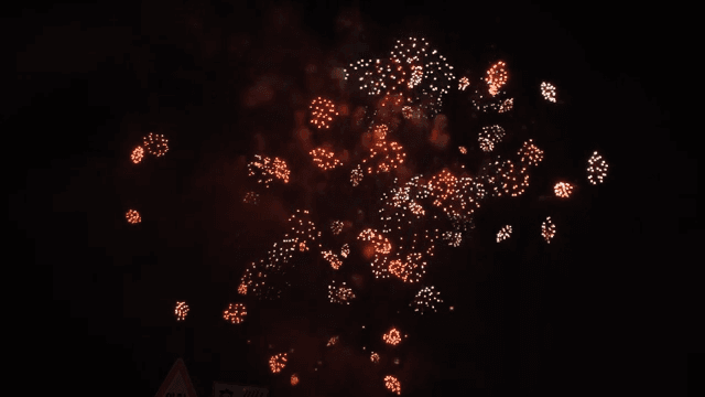 Fireworks lighting up the night sky