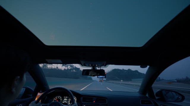 Early Morning Drive on a Quiet Highway