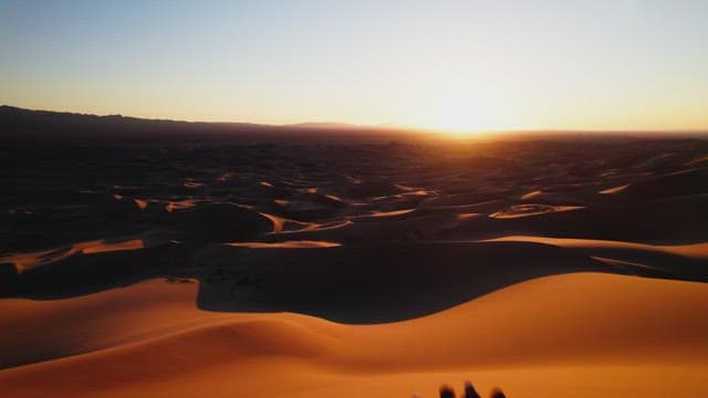 Serene Desert Red Dyed by Sunset