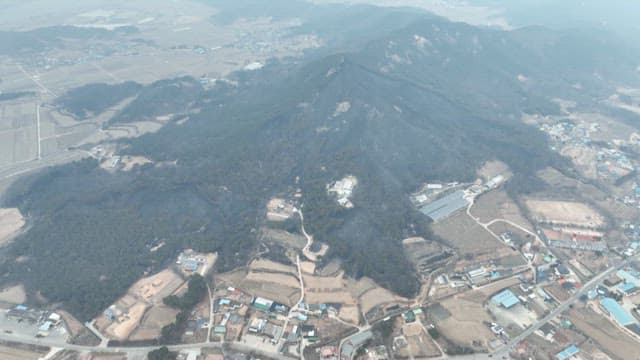 Rural area with magnificent mountains