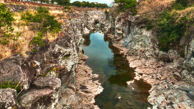 River across a rocky canyon