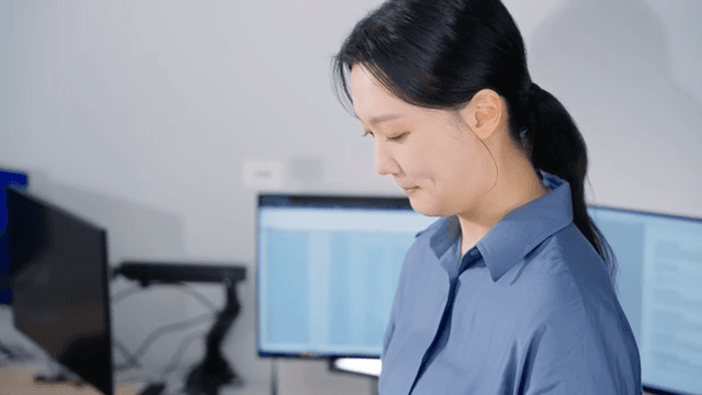 Woman scolded by her boss in the office