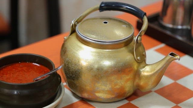 Refreshing Cold Noodles on the Table