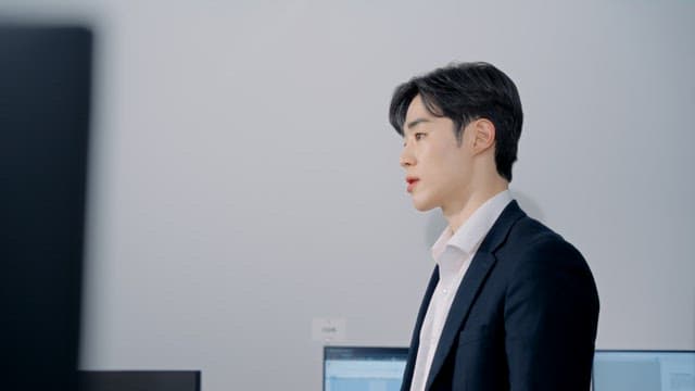 Angry man scolding his subordinates