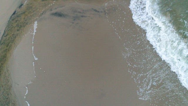 Serene Coastal Landscape with Gentle Waves