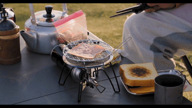 Outdoor Cooking on a Portable Grill