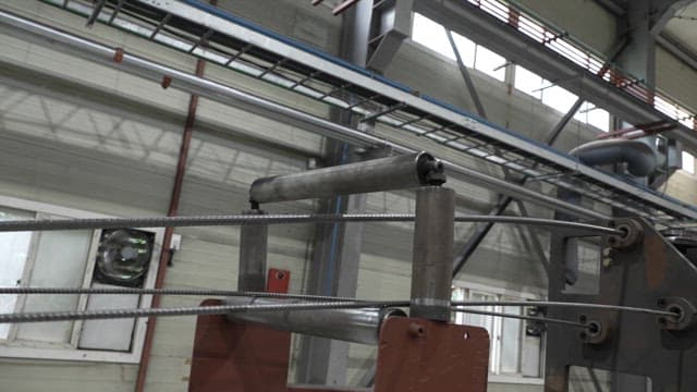 Interior of a factory with machinery