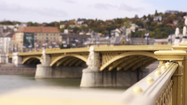 View of Margaret Bridge over the River on a Sunny Afternoon
