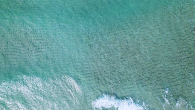 Tranquil Emerald Color Sea Waters