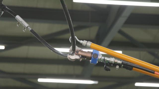 Robotic arm operating in a factory environment