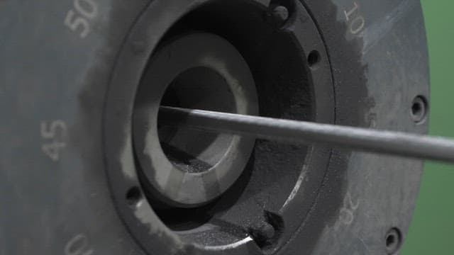 Close-up of industrial machinery in operation