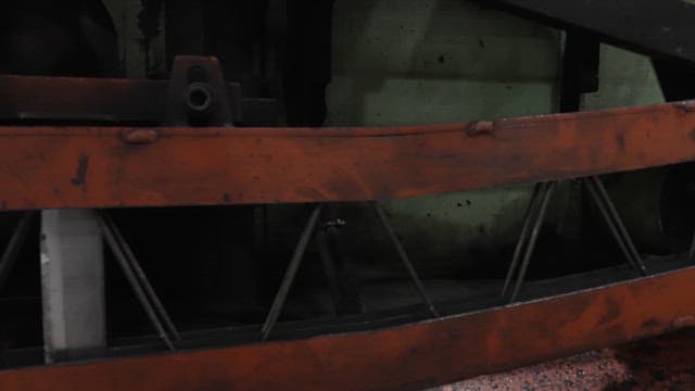 Industrial machine operating in a factory