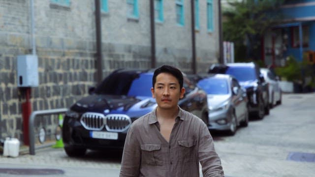 Man walking on the street