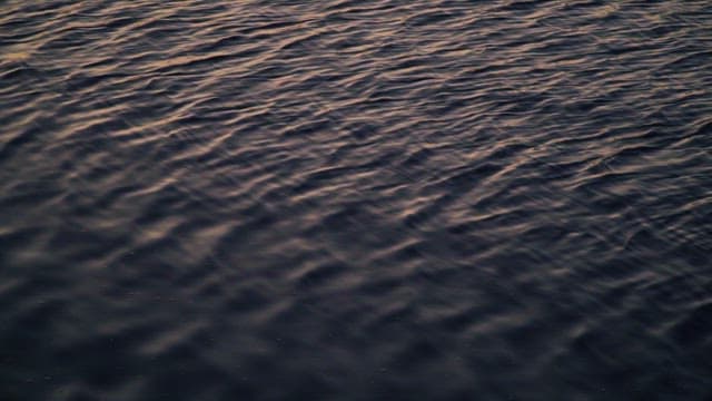 Waves at Suncheon Sea at Sunset