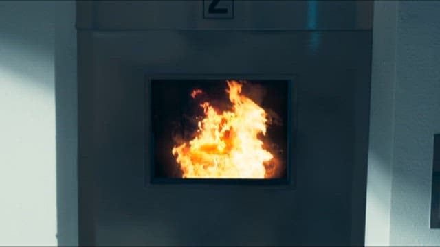 Intense Flames Inside the Incinerator