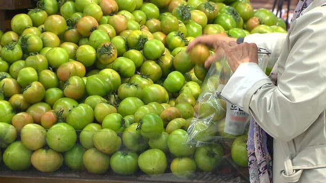 Choosing Tomatoes at a Greengrocer's Market