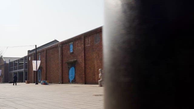Quiet plaza with historical buildings
