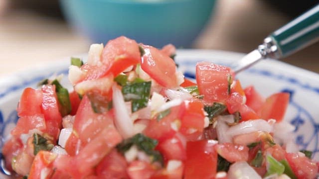 Fresh Homemade Salsa in a Bowl