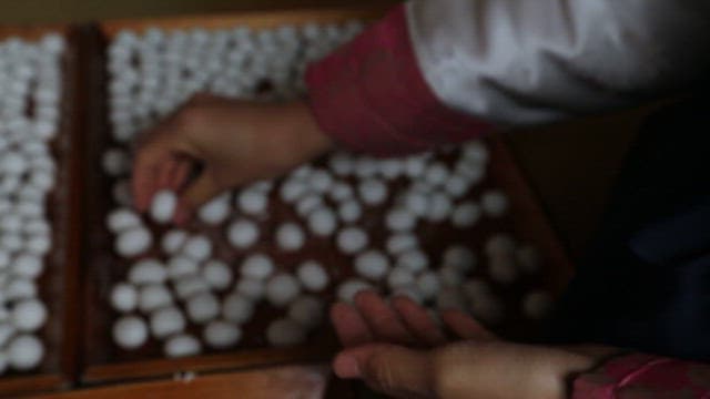 Making Rice Balls for Red Bean Porridge with Rice Dough